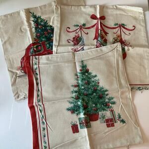NEW Set of 3 Zip Side Pillow Covers Christmas #3